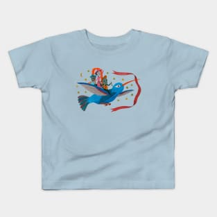 Dia de Muertos Bird (ver.1) Kids T-Shirt